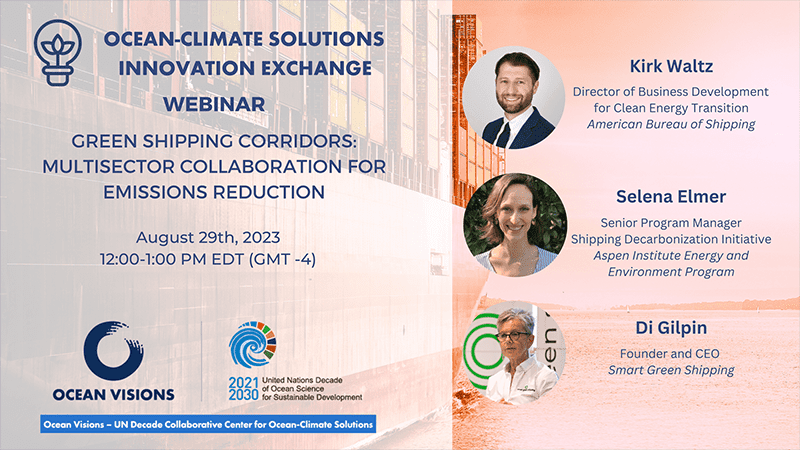 OCEAN-CLIMATE SOLUTIONS INNOVATION EXCHANGE WEBINAR SERIES |