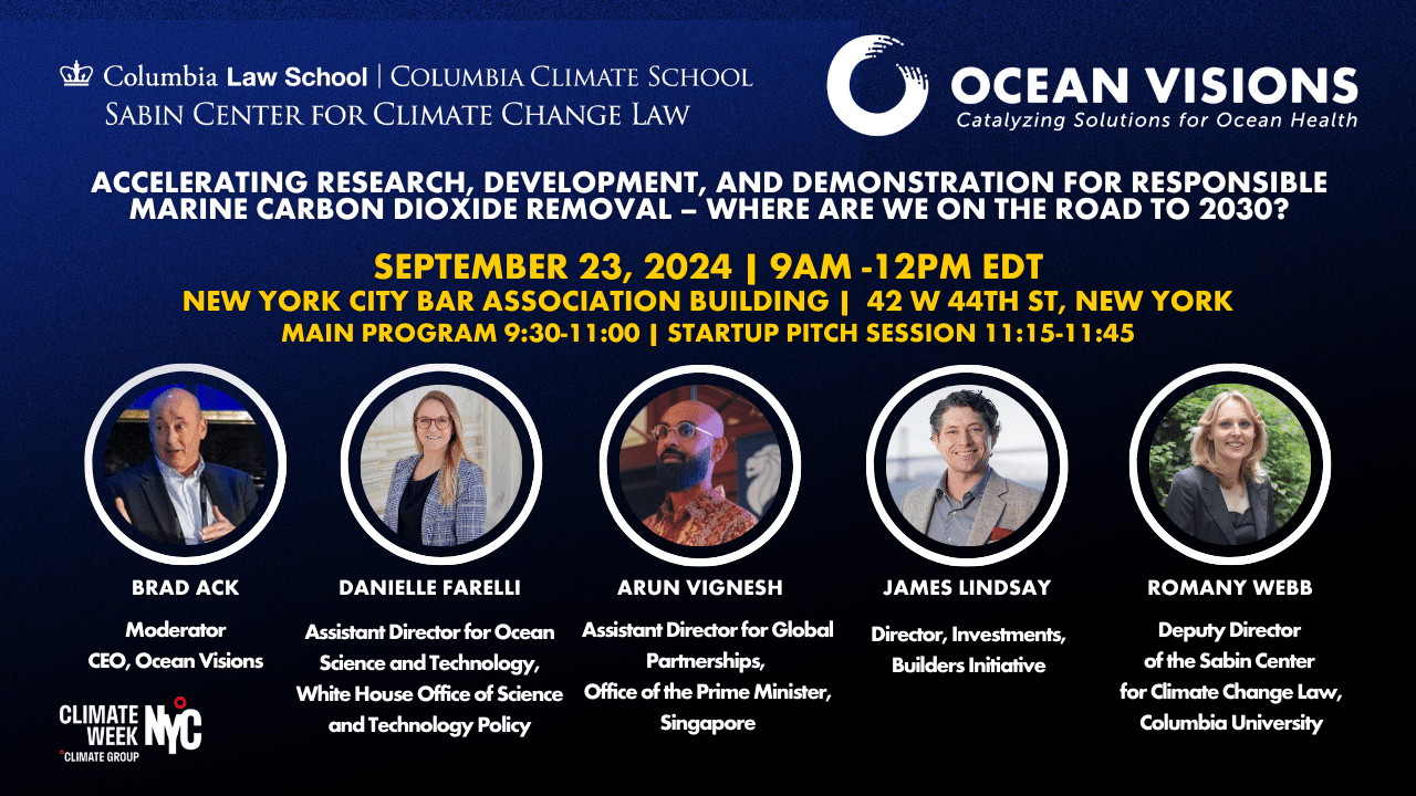 Climate Week NYC 2024 | Accelerating Research, Development, 